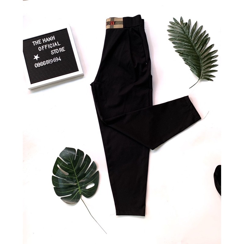 Quần baggy công sở nữ cạp cao