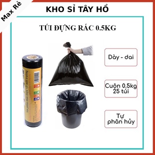 [KHÔNG MÙI NILON] Túi đựng rác sinh học 0.5kg dày , dai tự phân hủy an toàn với môi trường