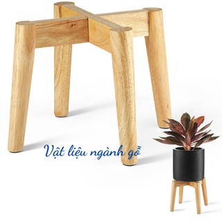 Đôn Để Chậu Hoa Cây Cảnh/Kệ Giá Gỗ Đỡ Chậu Hoa Trang Trí Góc Nhà Kích Thước Cao 19.5cm x Rộng 25cm
