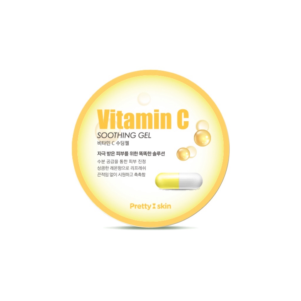 Gel Dưỡng Ẩm Đa Năng Rau Má Lô Hội Ốc Sên Vitamin C Dưa Hấu Pretty Skin 300g Làm dịu da Cấp ẩm dưỡng da toàn thân
