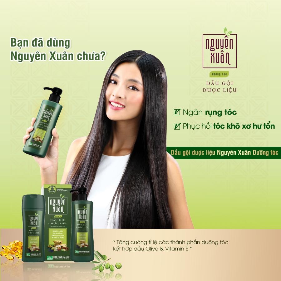 Dầu gội dược liệu Nguyên Xuân chăm sóc, nuôi dưỡng tóc, chăm sóc da đầu, làm giảm tình trạng gãy rụng tóc 200ml