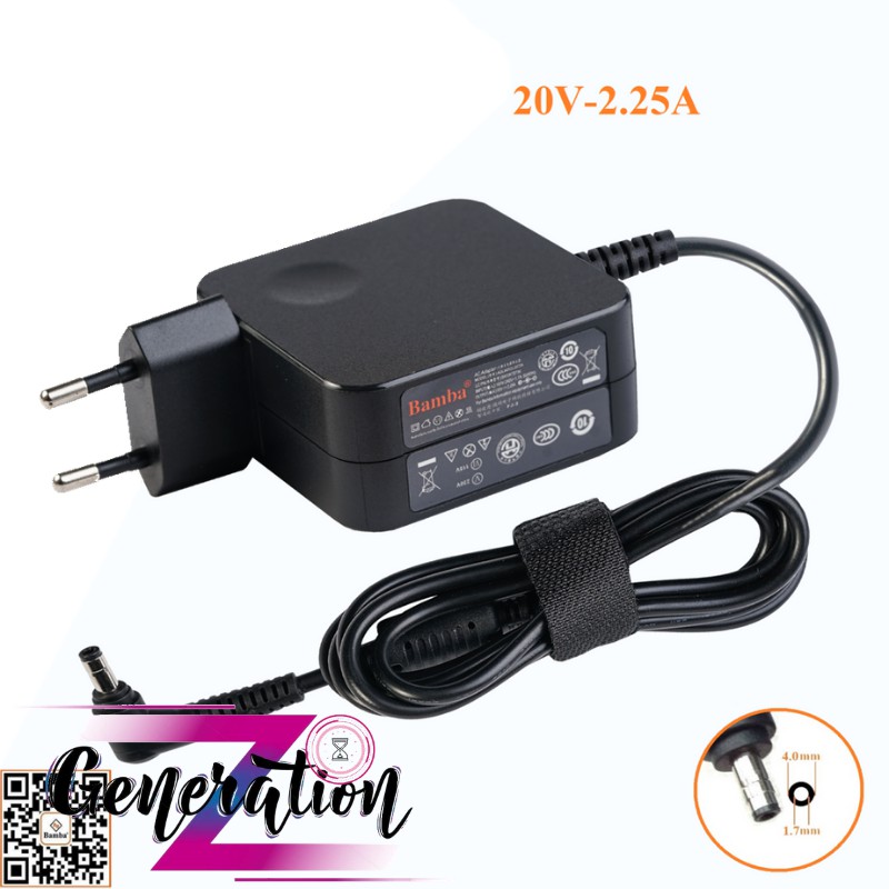 BỘ SẠC LAPTOP LENOVO 20V- 2.25A (ĐẦU NHỎ) - ADAPTER LENOVO 20V- 2.25A (ĐẦU NHỎ)