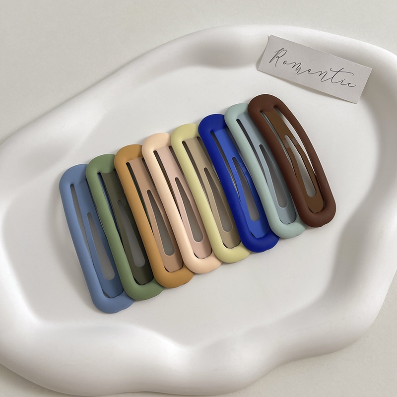 Kẹp tóc mái nữ màu trơn phong cách thời trang Hàn Quốc Haluco accessories KTM2