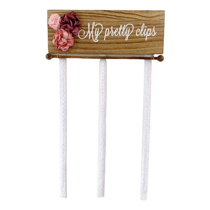 Giá Đỡ Kẹp Tóc / Nơ Bằng Gỗ Độc Đáo Trang Trí Sắp Xếp Gọn Gàng