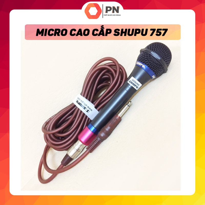 Micro Shupu 757 Có Dây Karaoke - Hàng CHÍNH HÃNG