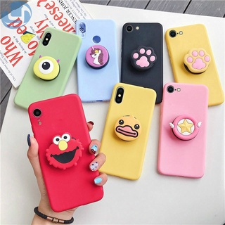 Ốp lưng điện thoại mềm hoạt hình 3D dễ thương cho iPhone 6 6S 7 8 Plus X XR XS MAX Chủ sở hữu Bao da