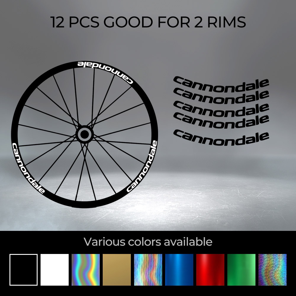 Decal Viền Cannondale | 26 | 27.5 | 29 | Decal Dán Vành Bánh Xe Đạp Leo Núi