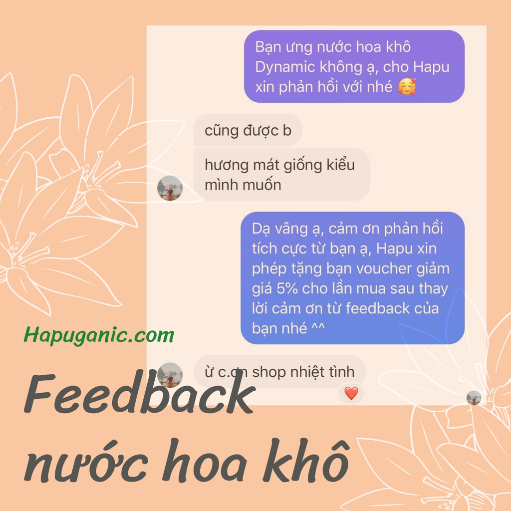 Nước Hoa Khô HaPuganic - Nước Hoa Sáp Bỏ Túi 3 Mùi Thơm Nhất | Thế Giới Skin Care