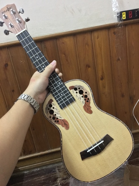 Ukulele concert hoa cao cấp