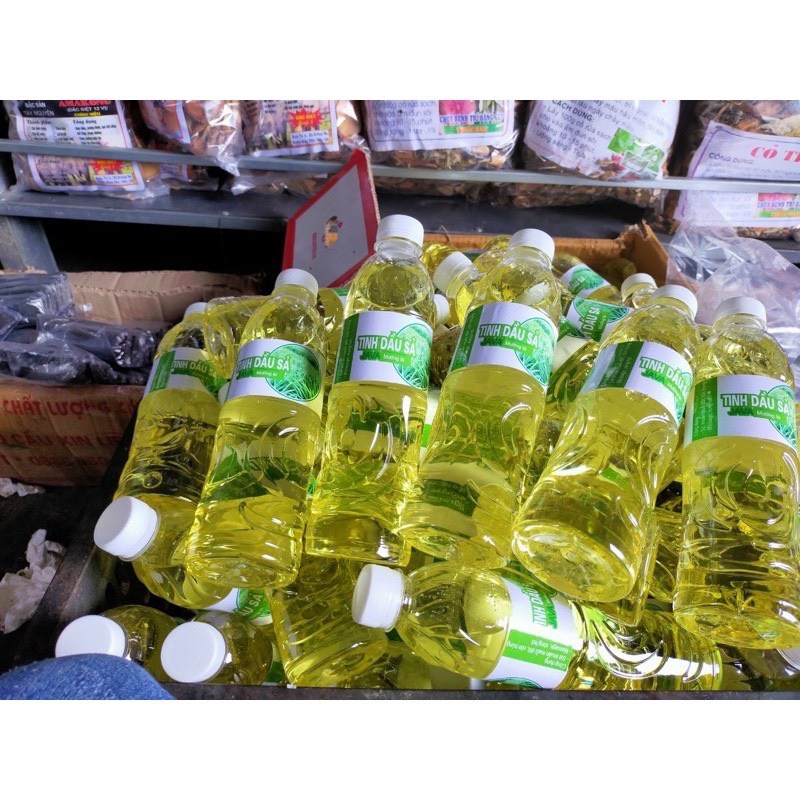 Tinh dầu sả nhà nấu Chai 500ml - đuổi muỗi , xông phòng - mường tè