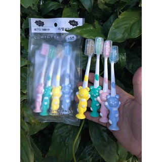 Set 4 bàn chải đánh răng xuất Nhật cho bé