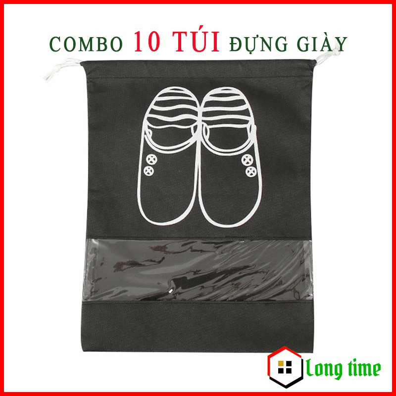 Combo 10 túi đựng giày có dây rút