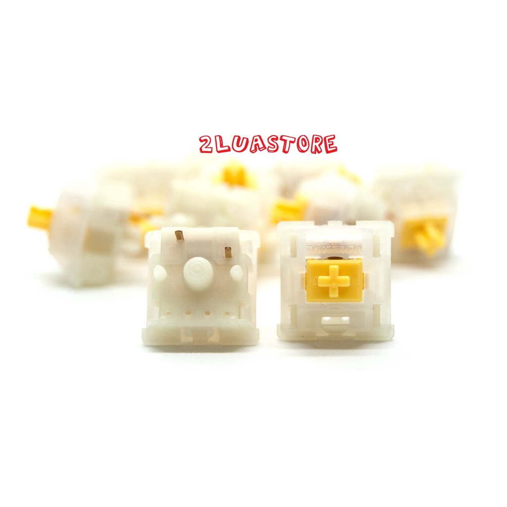 Switch Gateron Milky Yellow Pro dùng cho bàn phím cơ (Linear - 5 pin)