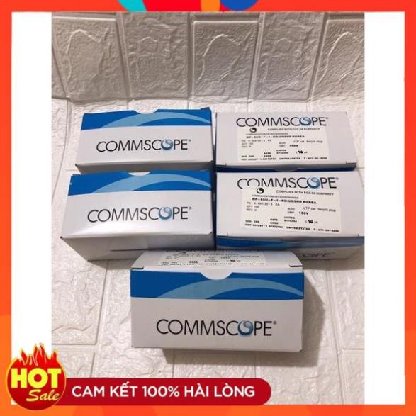 Hạt Mạng COMMSCOPE Cat6 Chính Hãng Cao Cấp Túi 100 Hạt Chân Đồng