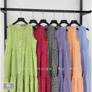 Váy babydoll kẻ