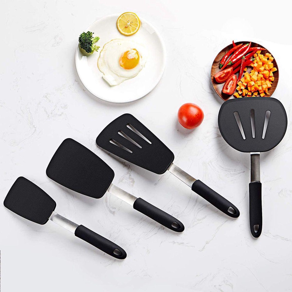 Bộ Dụng Cụ Nấu Ăn Bằng Silicone Chịu Nhiệt Chống Dính