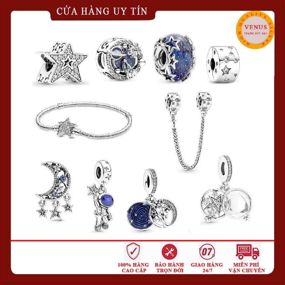 Bộ sưu tập charm Galaxy mới nhất 2022- Bạc 925 cao cấp- Trang sức bạc VENUS