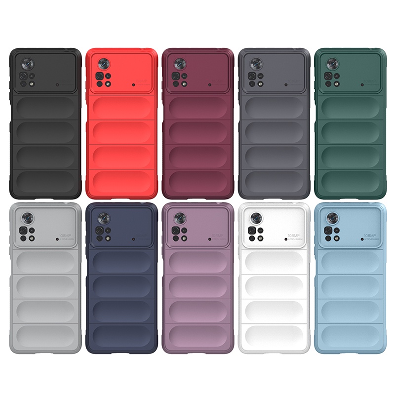 Ốp Điện Thoại Lenuo Silicon Màu Trơn Thời Trang Chống Sốc Cho Xiaomi Poco X3 NFC M4 Pro 4G X4 Pro 5G M5