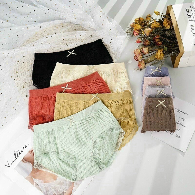 ( xả kho )Quần lót Đúc Su Pha Ren Xuất Nhật kháng khuẩn (dùng sau sinh)
