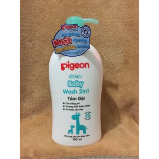 Sữa tắm gội 2 trong 1 Pigeon 700ml