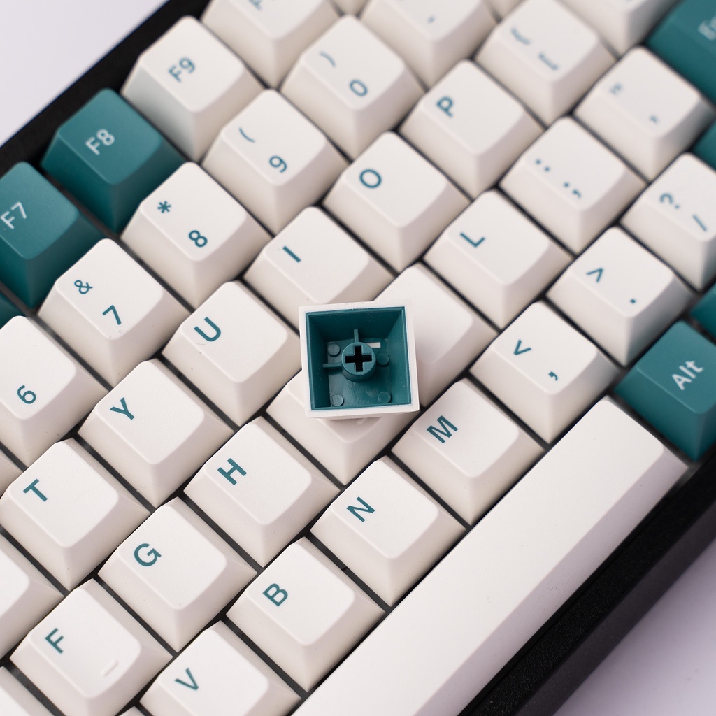 Keycap Lam ngọc nhựa PBT in doubleshot 144 nút bàn phím cơ, cherry profile