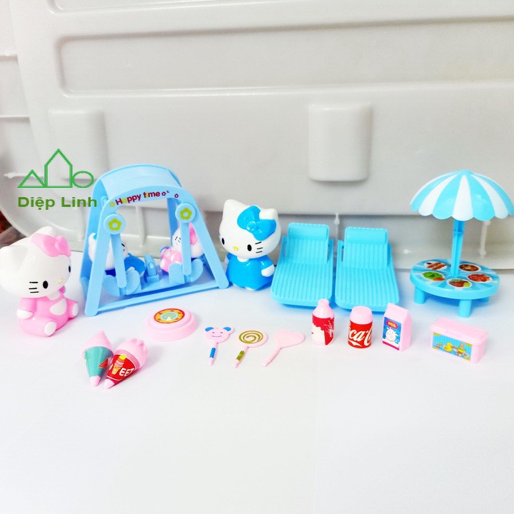 Đồ Chơi Máy Bay Kitty Xích Đu Cho Bé Diệp Linh