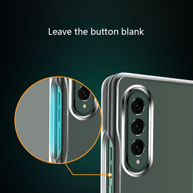 Samsung Galaxy Z Fold 3 Hard Case Clear Acrylic Ultra Slim Transparent Case Covers