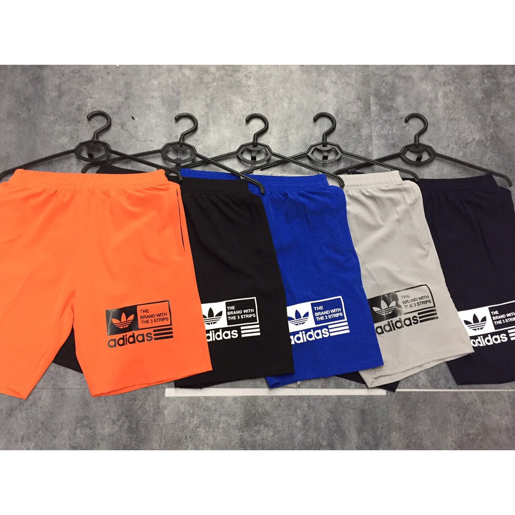 Quần Short Thể Thao Vải Poly Co Giãn 4 Chiều
