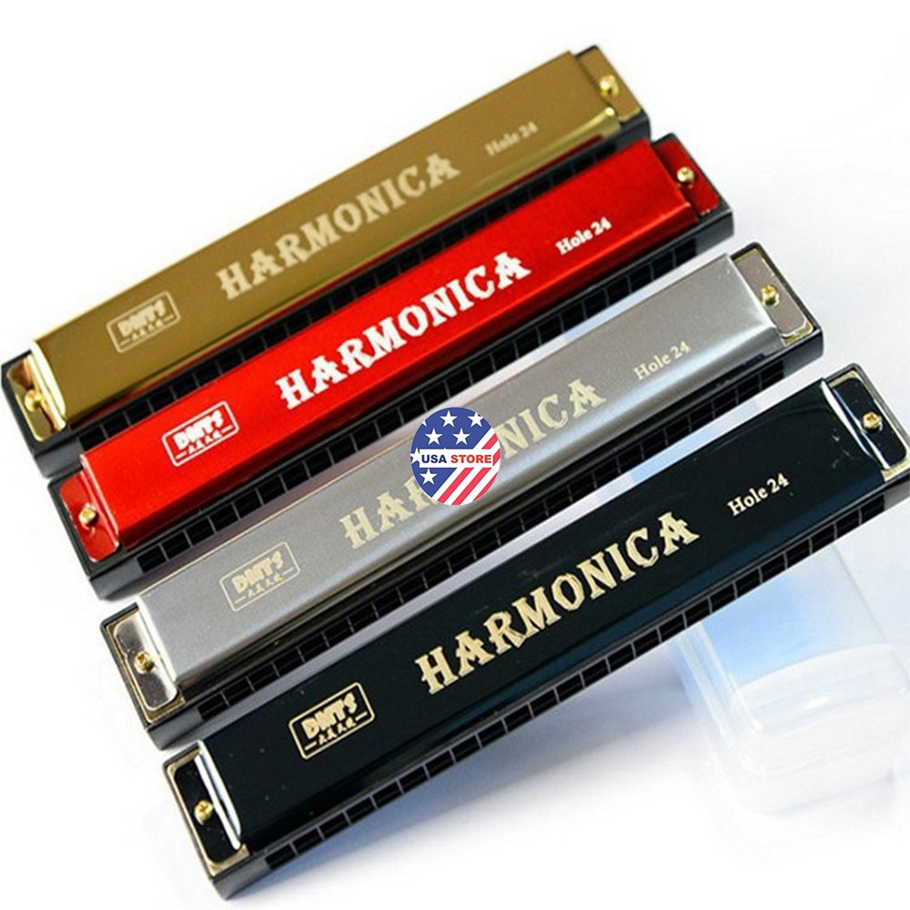 Kèn Harmonica Tremolo 24 Lỗ Hàng Đẹp (Giao Mẫu Ngẫu Nhiên) HBook1065