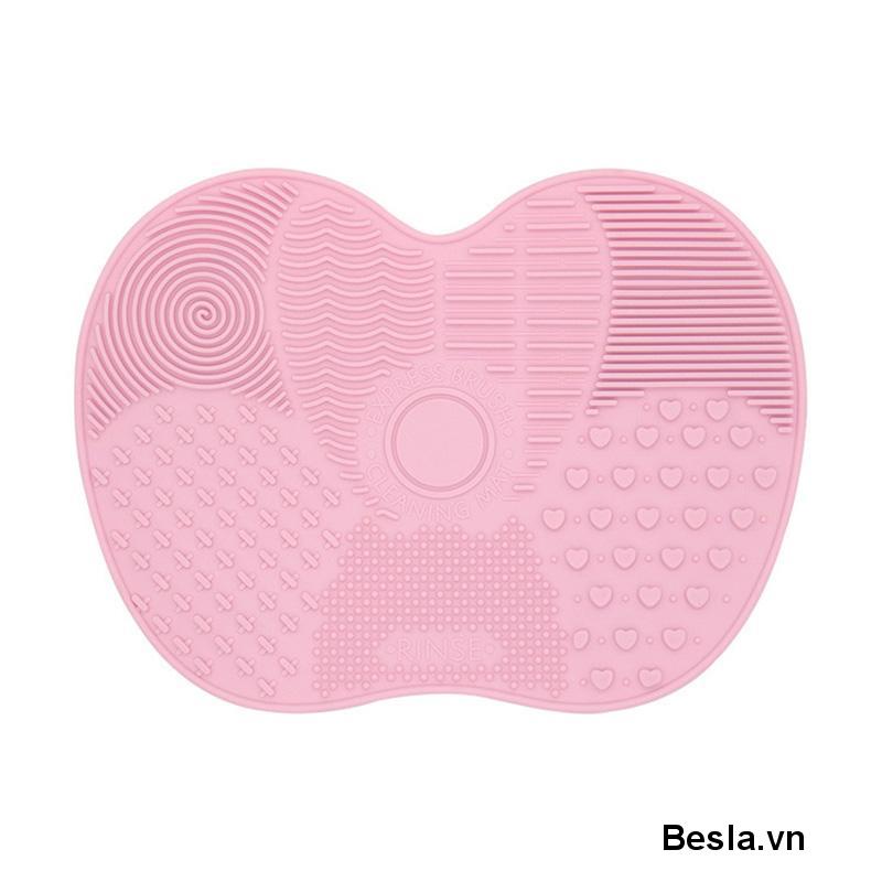 🍓Miếng silicon vệ sinh cọ trang điểm tiện dụng