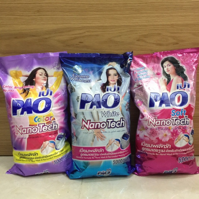 Bột giặt PAO 5kg Thái