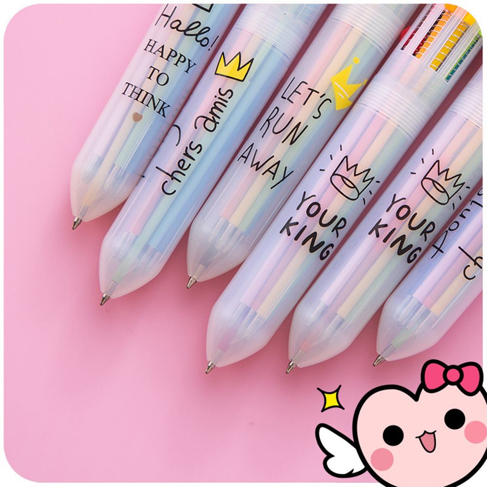 Bút Bi Hình Vương Miện 10 Màu Dễ Thương