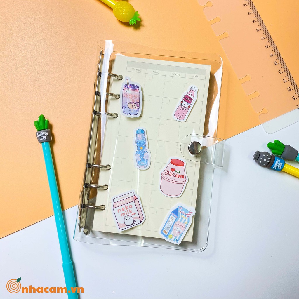 Bìa sổ còng - Binder cover size A6 (Không kèm lõi giấy) Nhà Cam