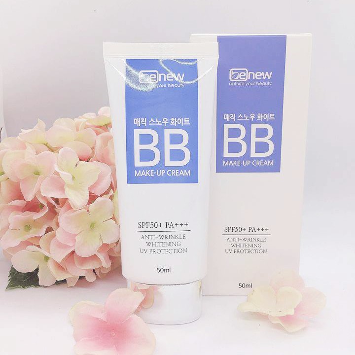 Kem Nền Ma Thuật BB Cream 3 in1 Siêu Mịn Lâu Trôi BENEW Magic Snow White Hàn quốc ( 50ml) - Hàn Quốc Chính Hãng