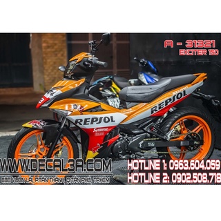 Tem trùm exciter 150 repsol
