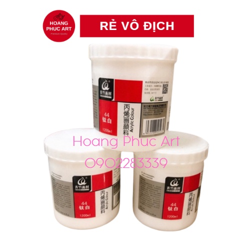 Màu Acrylic trắng hộp to - 1200 ml