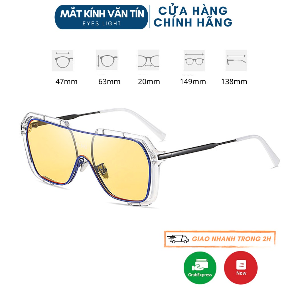 Kính mắt thời trang nam nữ cao cấp Eyes Light T578 gọng kính nhựa càng kim loại không gỉ