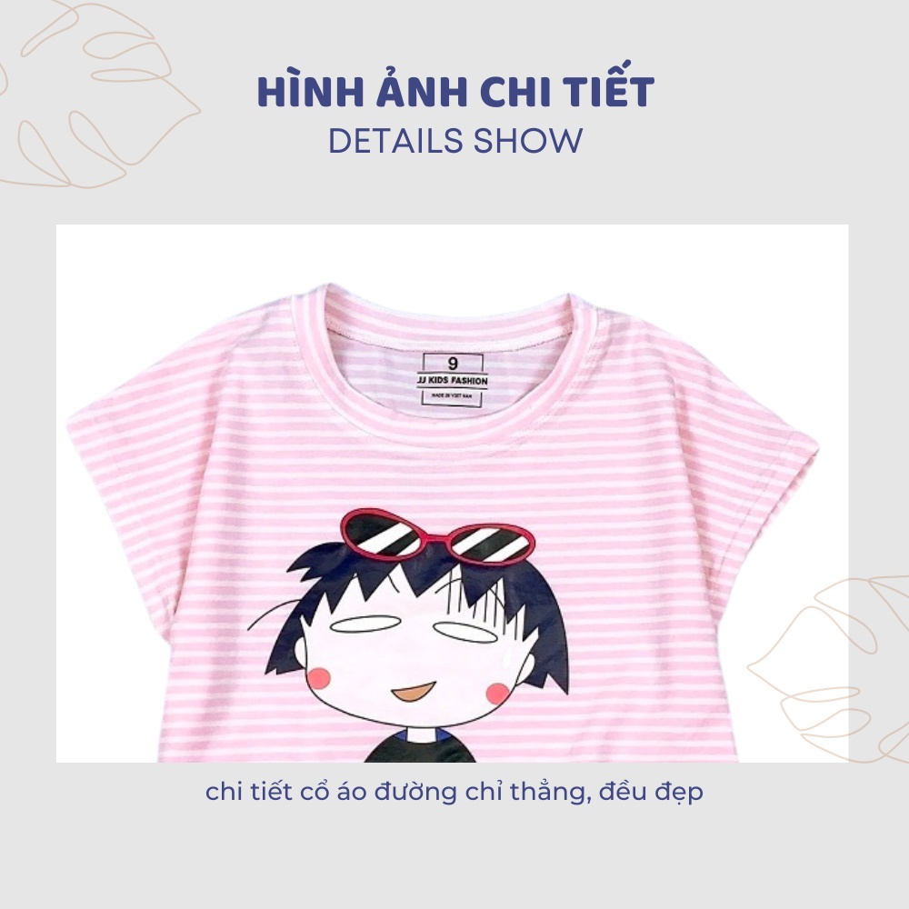 Áo thun cho bé gái cao cấp cộc tay size đại - JJ Kids