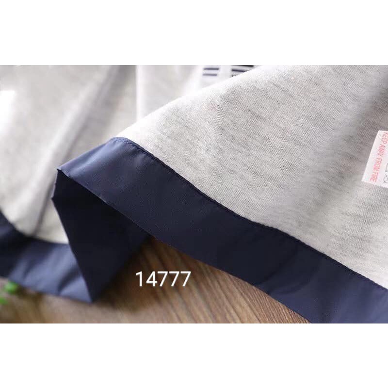 Aó khoác gió bé trai  kéo khóa có mũ JDK