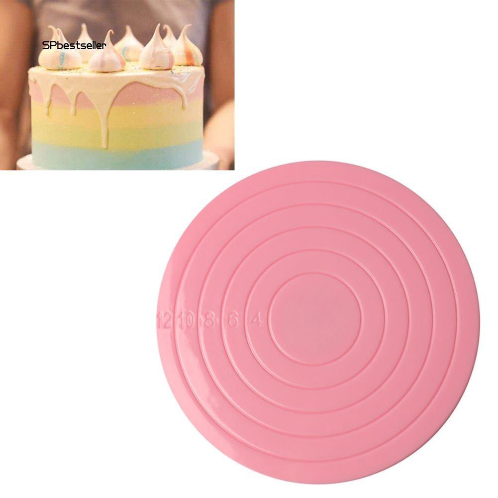 Bàn Xoay Làm Bánh Hình Tròn Bằng Nhựa Kích Thước 14Cm Tiện Dụng
