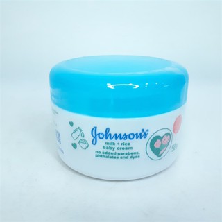 Kem Dưỡng Da Johnson Milk + Rice Baby Cream 50g