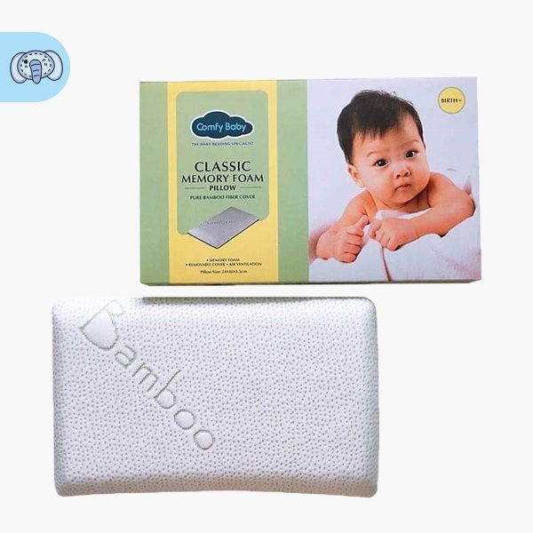 Gối ôm/gối đầu chống ngạt sợi tre cho bé Comfy Baby Organic