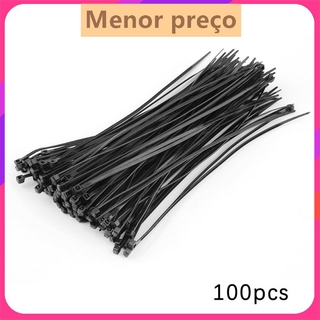 100 chiếc Thực tế 2.2 X 150mm Dây cáp nhựa nylon Zip Chốt dây quấn Dây quấn