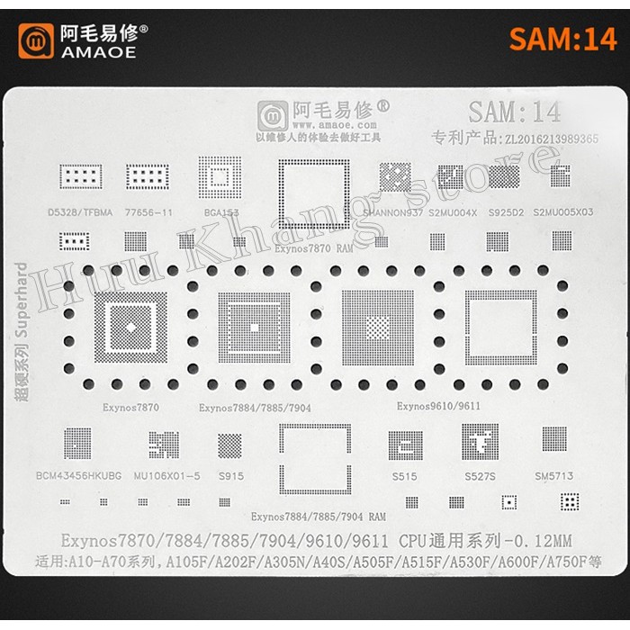 Vỉ làm chân ic Androi | Chính hãng Amaoe