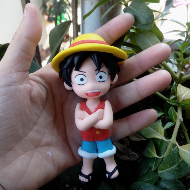 Tượng Luffy bằng đất sét nhật