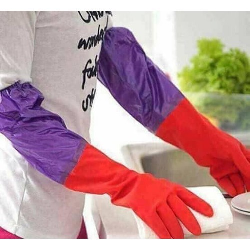 GĂNG TAY CAO SU RỬA BÁT LÓT NỈ