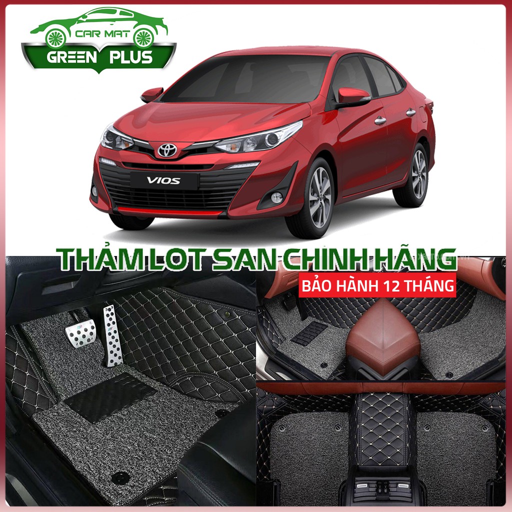 Thảm lót sàn ô tô 6D Toyota Vios 2014-2021 chống nước, không mùi, phủ kín 90% sàn xe