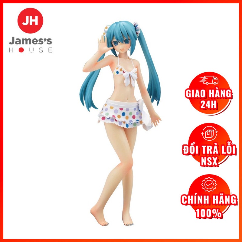 Mô Hình Figure Chính Hãng Anime Hatsune Miku -Project Diva- F - PM Figure - Swimsuit ver., SEGA, chính hãng Nhật Bản