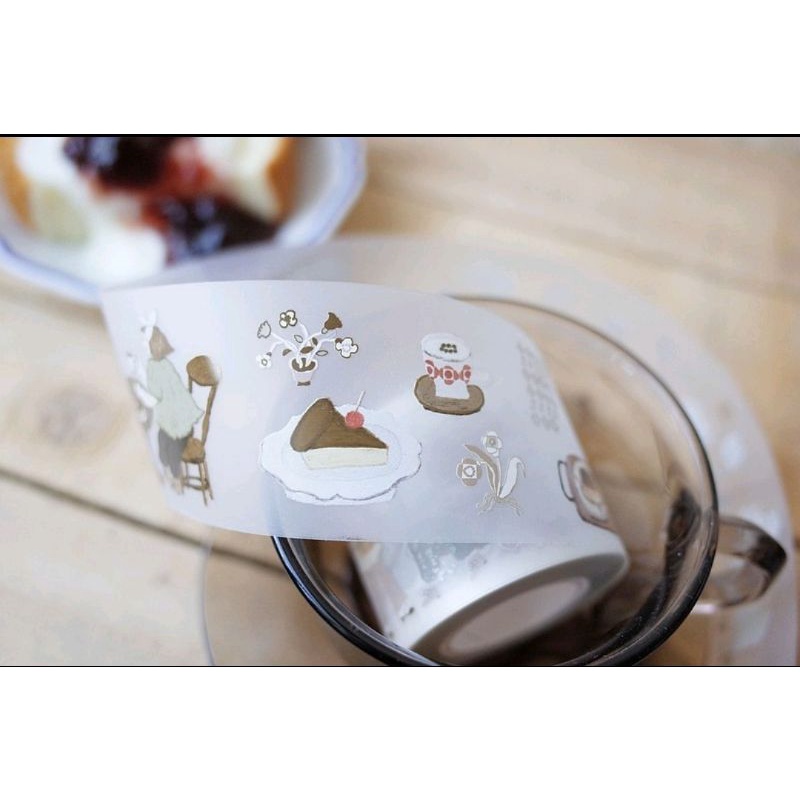 Krisna.room ♡ Hãng Misshoegg- Chu kì 80cm cuộn băng dán hình trà chiều