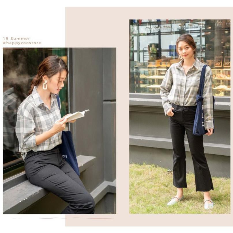Happy Zoo - Quần khaki dài ống loe (2 màu) 2021 | BigBuy360 - bigbuy360.vn